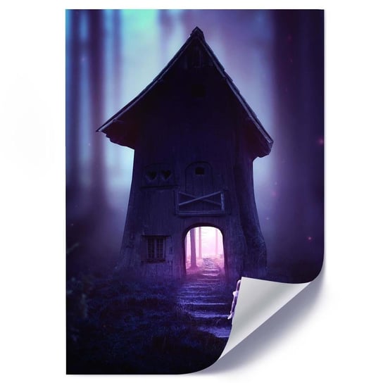 Plakat FEEBY Magiczny dom w lesie, 70x100 cm Feeby