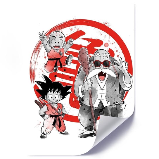 Plakat FEEBY Manga mali wojownicy, 40x60 cm Feeby