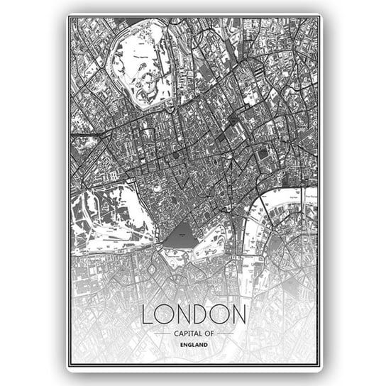 Plakat FEEBY Mapa Londynu, 40x60 cm Feeby