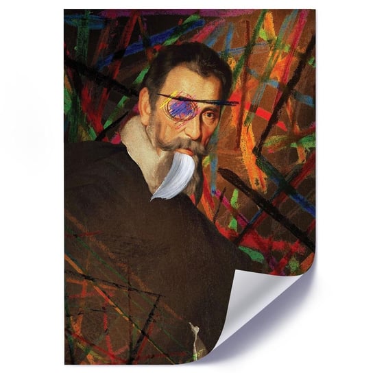 Plakat FEEBY Mężczyzna z przepaską, 40x60 cm Feeby