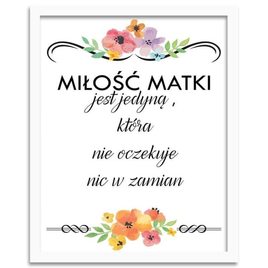 Plakat FEEBY Miłość matki jest jedyną, 21x29,7 cm Feeby