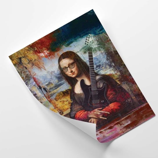 Plakat FEEBY Mona Lisa z gitarą - Jose Luis Guerrero 30x45 Feeby