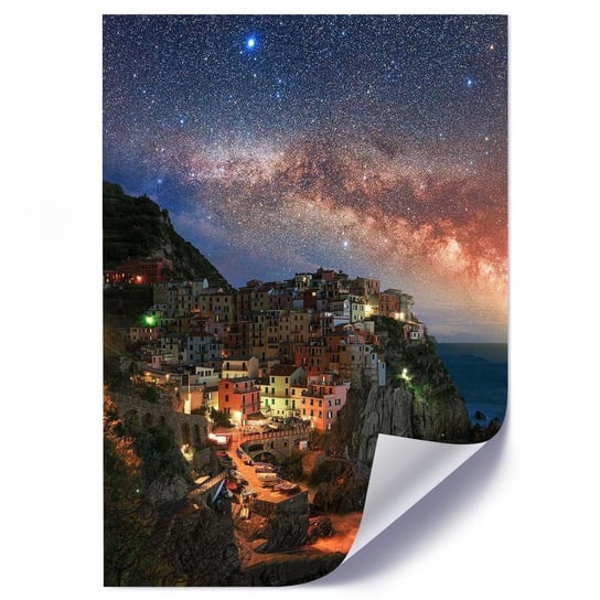 Plakat FEEBY Monterosso nocą, 50x70 cm Feeby