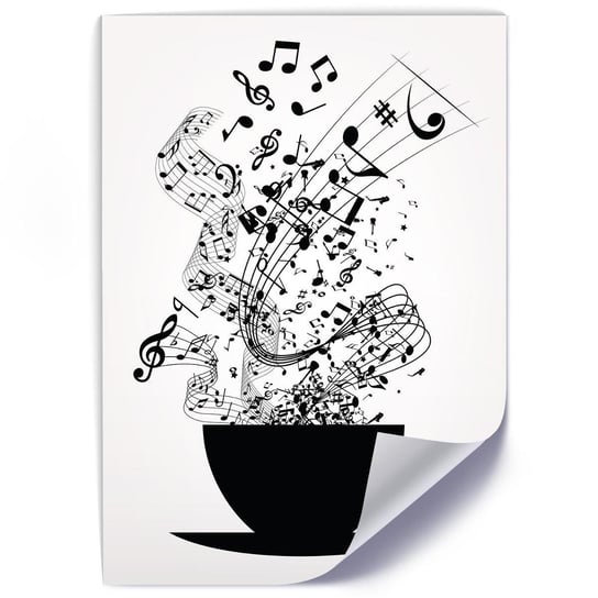 Plakat FEEBY Muzyczna Kawa, 40x60 cm Feeby