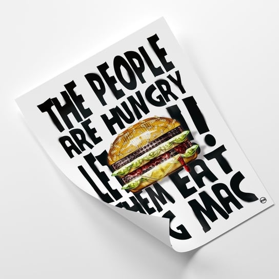 Plakat FEEBY Napis i duży hamburger - Rubiant 20x30 Feeby