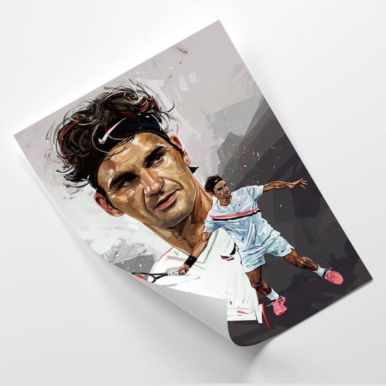 Plakat FEEBY Roger Federer - Dmitry Belov 20x30 Feeby