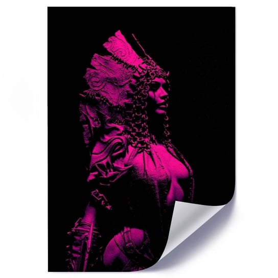 Plakat FEEBY Różowa bogini, 50x70 cm Feeby