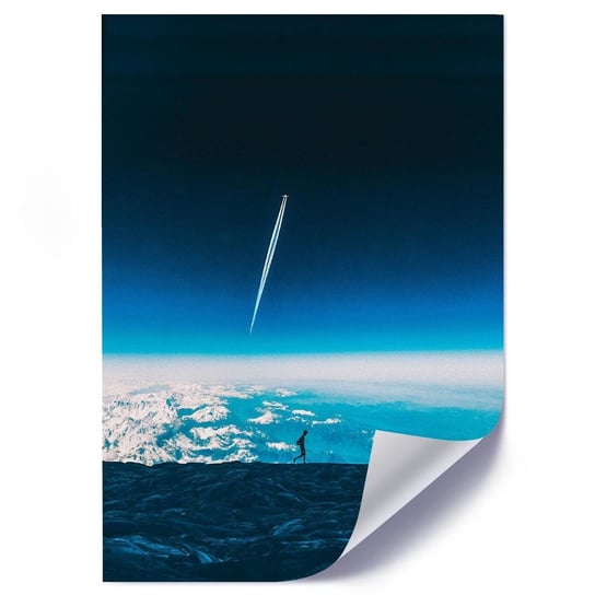 Plakat FEEBY Samolot nad chmurami, 40x60 cm Feeby