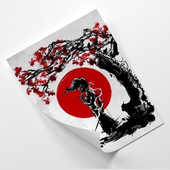 Plakat FEEBY Samuraj pod drzewem wiśni - DDJVigo 20x30 Feeby