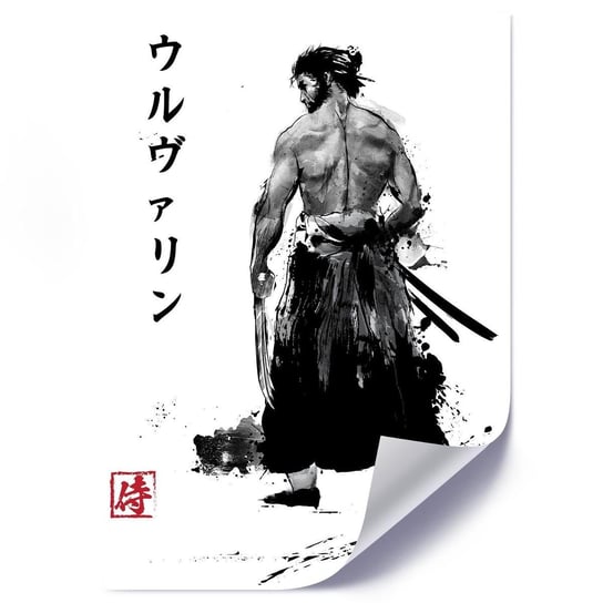 Plakat FEEBY Samuraj z pazurami, 50x70 cm Feeby