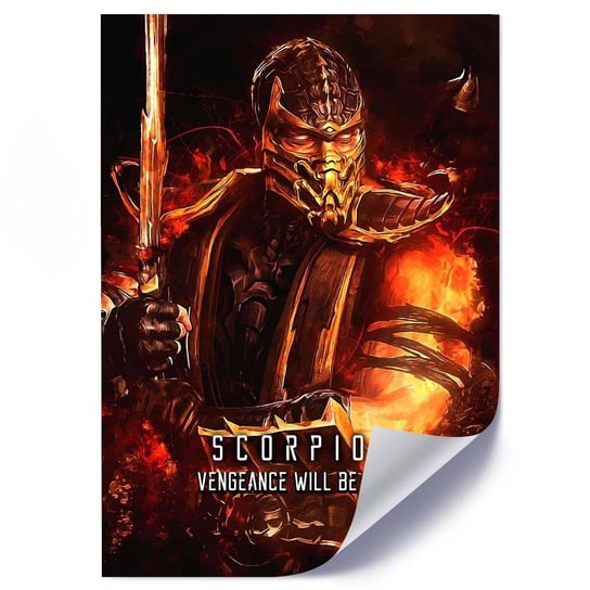 Plakat FEEBY Scorpion postac z gry, 40x60 cm Feeby