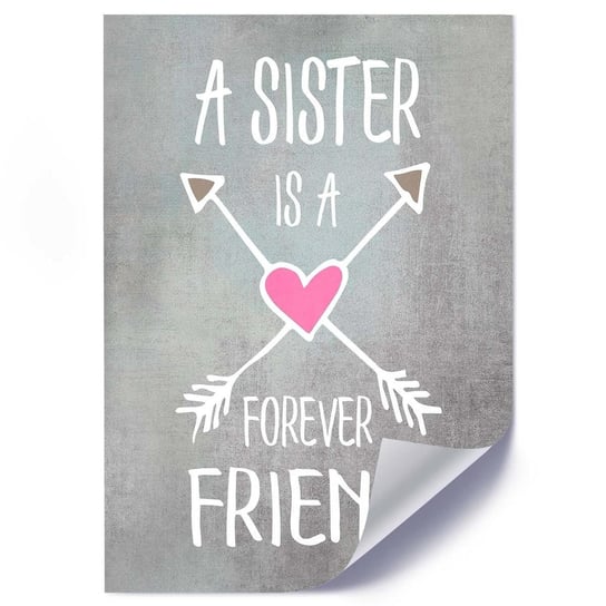 Plakat FEEBY Siostra jest najlepszą przyjaciółką - 70x100 Feeby