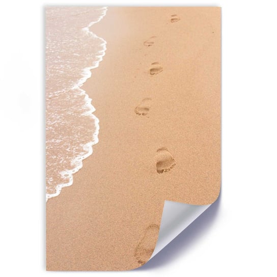Plakat FEEBY Ślady stóp na plaży 20x30 Feeby
