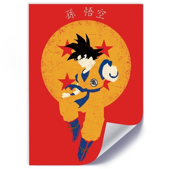 Plakat FEEBY Son Goku Dragon Ball, 70x100 cm Feeby