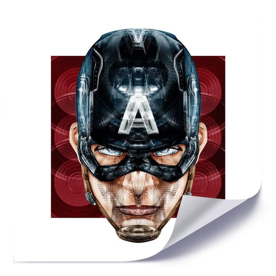 Plakat FEEBY Superbohater Ameryki, 60x60 cm Feeby
