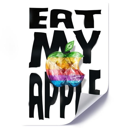 Plakat FEEBY Tęczowe jabłko, 50x70 cm Feeby