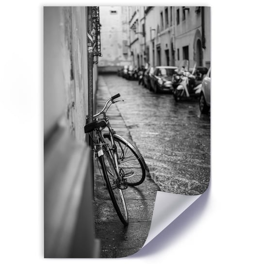 Plakat FEEBY Ulica i rower w deszczu 30x45 Feeby