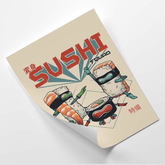 Plakat FEEBY Waleczne sushi - Vincent Trinidad 30x40 Feeby