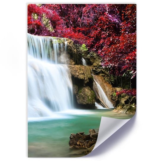 Plakat FEEBY Wodospad egzotyczny krajobraz, 60x90 cm Feeby