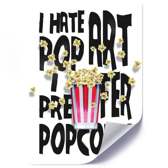 Plakat FEEBY Wolę Popcorn, 70x100 cm Feeby
