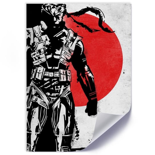 Plakat FEEBY Żołnierz z anime, 40x60 cm Feeby