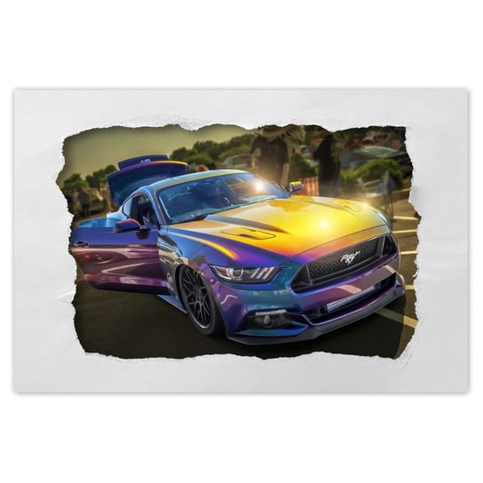 Plakat Ford Mustang GT Bestia, 60x40 cm ZeSmakiem