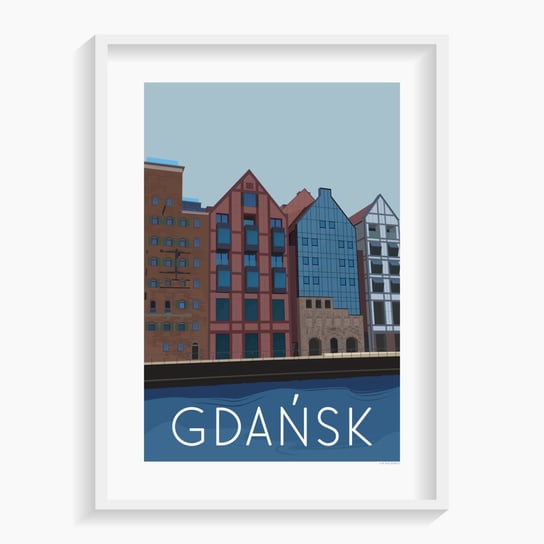 Plakat Gdańsk 61x91 cm A. W. WIĘCKIEWICZ