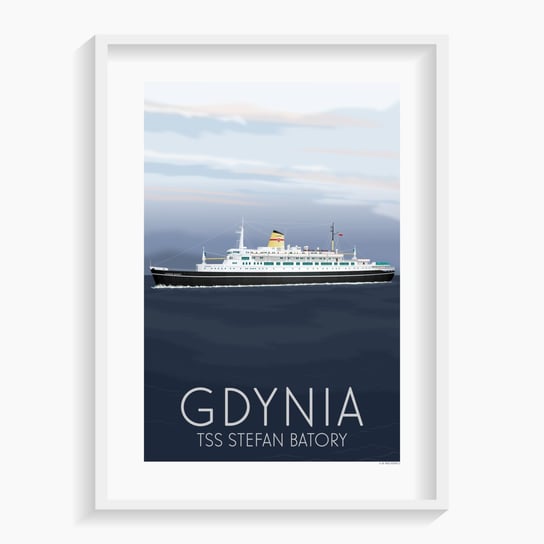 Plakat Gdynia 61x91 cm A. W. WIĘCKIEWICZ