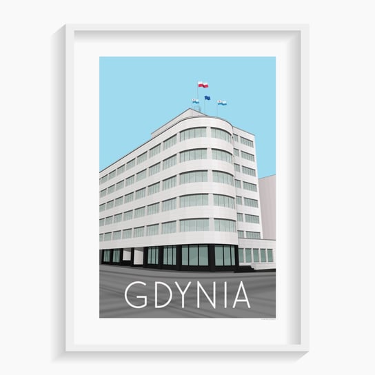 Plakat Gdynia A1 59,4x84,1 cm A. W. WIĘCKIEWICZ