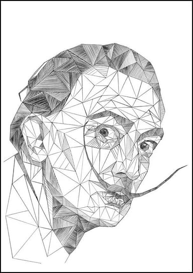 Plakat, Geometryczny Salvador Dali, 50x70 cm reinders
