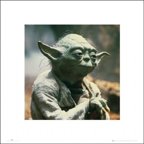 Plakat, Gwiezdne Wojny Star Wars yoda, 40x40 cm Inna marka