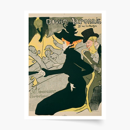 Plakat, H. Toulouse-Lautrec "Divan Japonais 75 rue des Martyrs Ed Fournier directeur", 40x60 cm Empik Foto