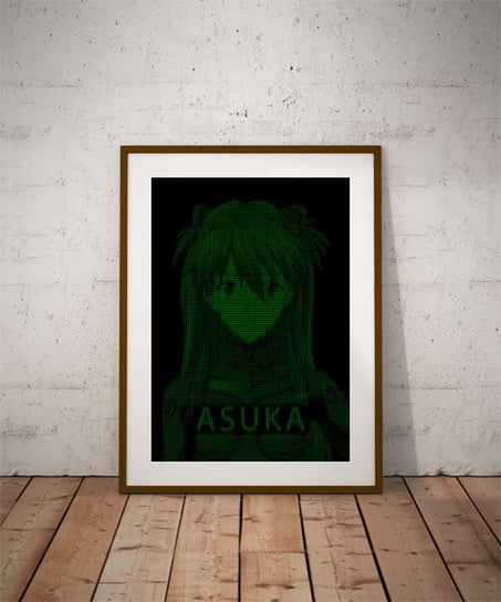 Plakat, H4CK3D - Asuka, Evangelion, 29,7x42 cm reinders