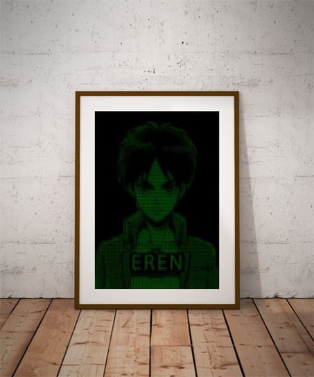 Plakat, H4CK3D - Eren, Attack on Titan Atak Tytanów, 61x91,5 cm reinders