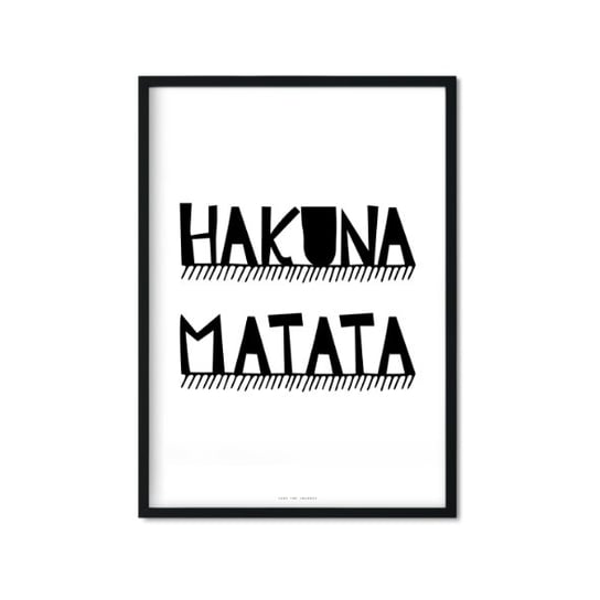 Plakat Hakuna Matata, 30x40 cm Love The Journey