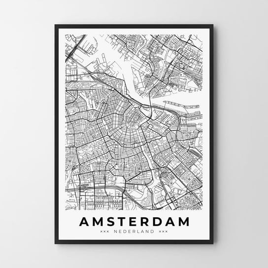 Plakat HOG STUDIO Amsterdam mapa, 30x40 cm Hog Studio