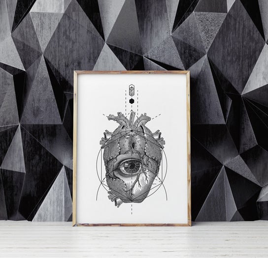 Plakat HOG STUDIO Anatomia Serca, A4, 21x29,7 cm Hog Studio