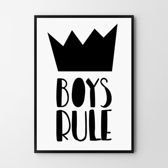 Plakat HOG STUDIO Boys rule, A4, 21x29,7 cm Hog Studio