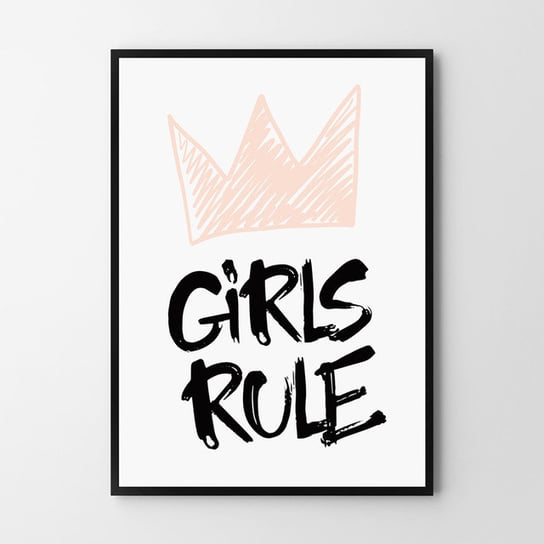 Plakat HOG STUDIO Girls rule pink, A3, 29,7x42 cm Hog Studio