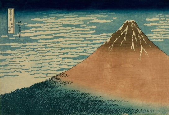 Plakat, Hokusai, Fuji in Clear Weather, 59,4x42 cm reinders