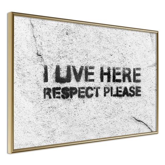 Plakat - I live here, respect please [Poster] ARTGEIST