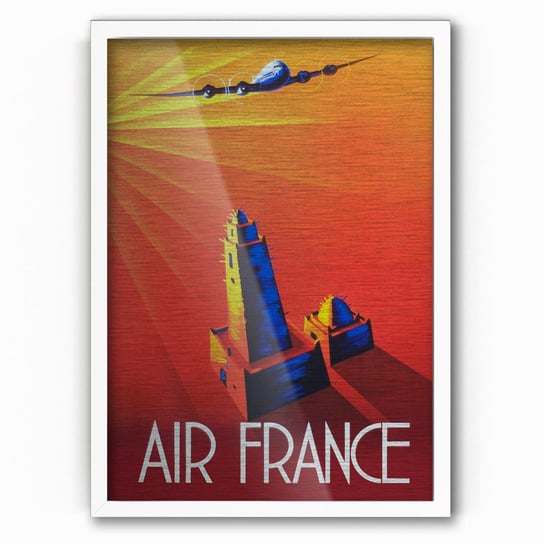 Plakat IKKUNASHOP,  Air France 20x30 Biała ramka IkkunaShop