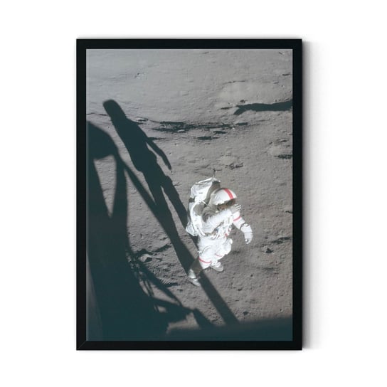 Plakat IKKUNASHOP,  Alone on the moon 30x40 Czarna ramka IkkunaShop