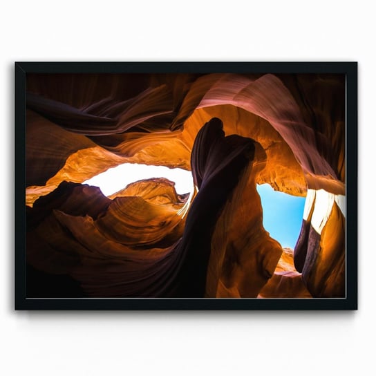 Plakat IKKUNASHOP,  Antelope Canyon horisontal 40x60 Czarna ramka IkkunaShop