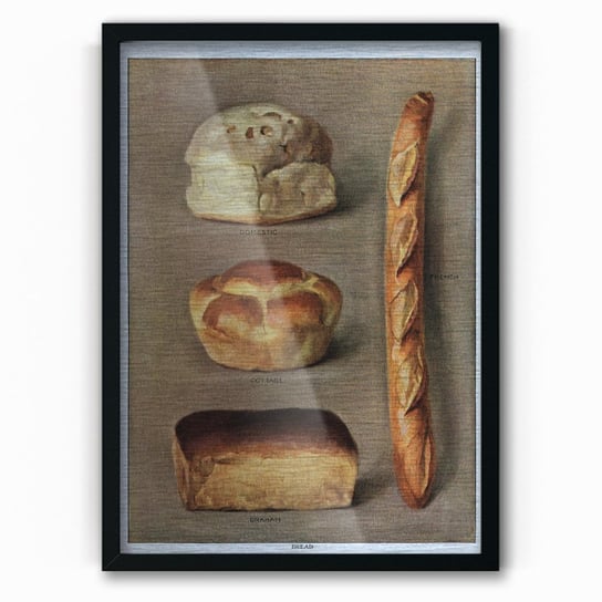 Plakat IKKUNASHOP,  Baked Bread 40x60 Czarna ramka IkkunaShop