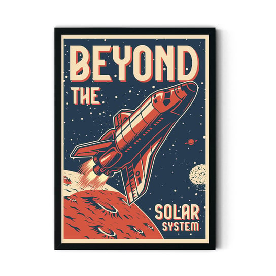 Plakat IKKUNASHOP,  Beyond the solar system 20x30 Czarna ramka IkkunaShop