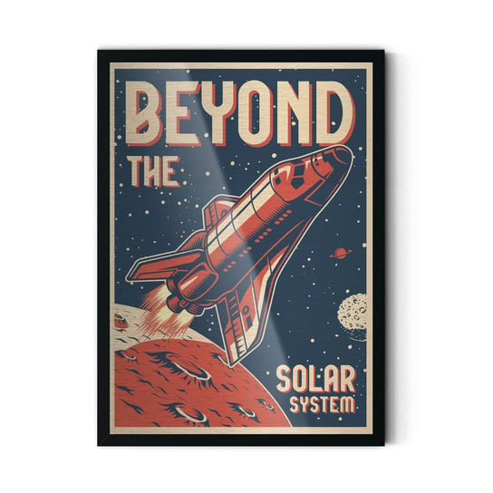 Plakat IKKUNASHOP,  Beyond the solar system 40x60 Czarna ramka IkkunaShop