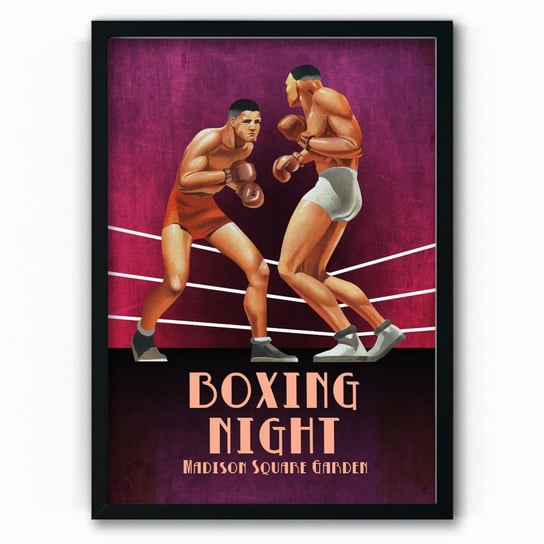 Plakat IKKUNASHOP,  Boxing Night 30x40 Czarna ramka IkkunaShop