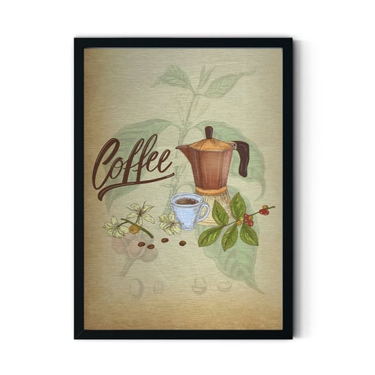 Plakat IKKUNASHOP,  Coffee 30x40 Czarna ramka IkkunaShop