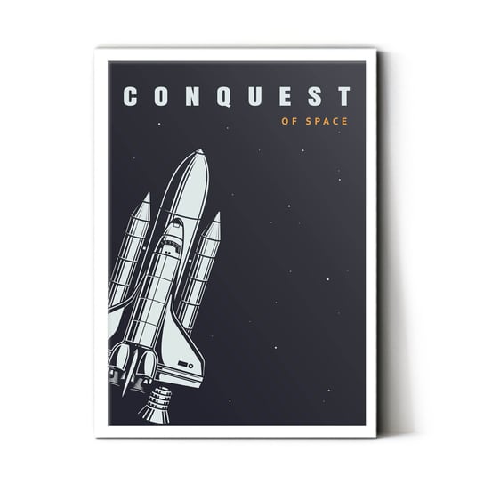 Plakat IKKUNASHOP,  Conquest Of Space Black 40x60 Biała ramka IkkunaShop